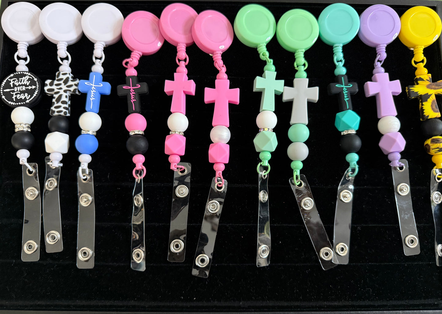 Beaded Badge Reel