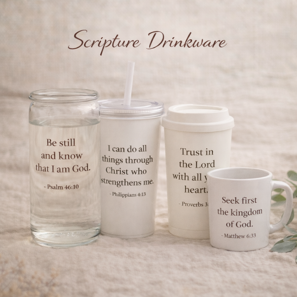 Scripture Drinkware