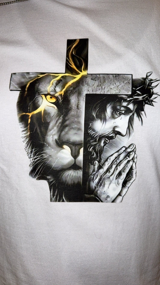 Jesus/Lion Cross Shirt